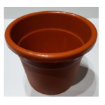 Flowerpot, model no. 4, brown color